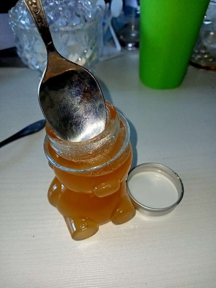 Фотография покупателя товара Баночка стеклянная для мёда и варенья «Медвежонок», 170 мл, 7×10 см - Фото 6