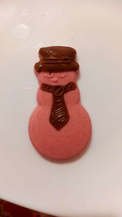 Фотография покупателя товара Форма для шоколада и конфет пластиковая «Снеговик», размер изделия 8×4,5 см, цвет прозрачный - Фото 1
