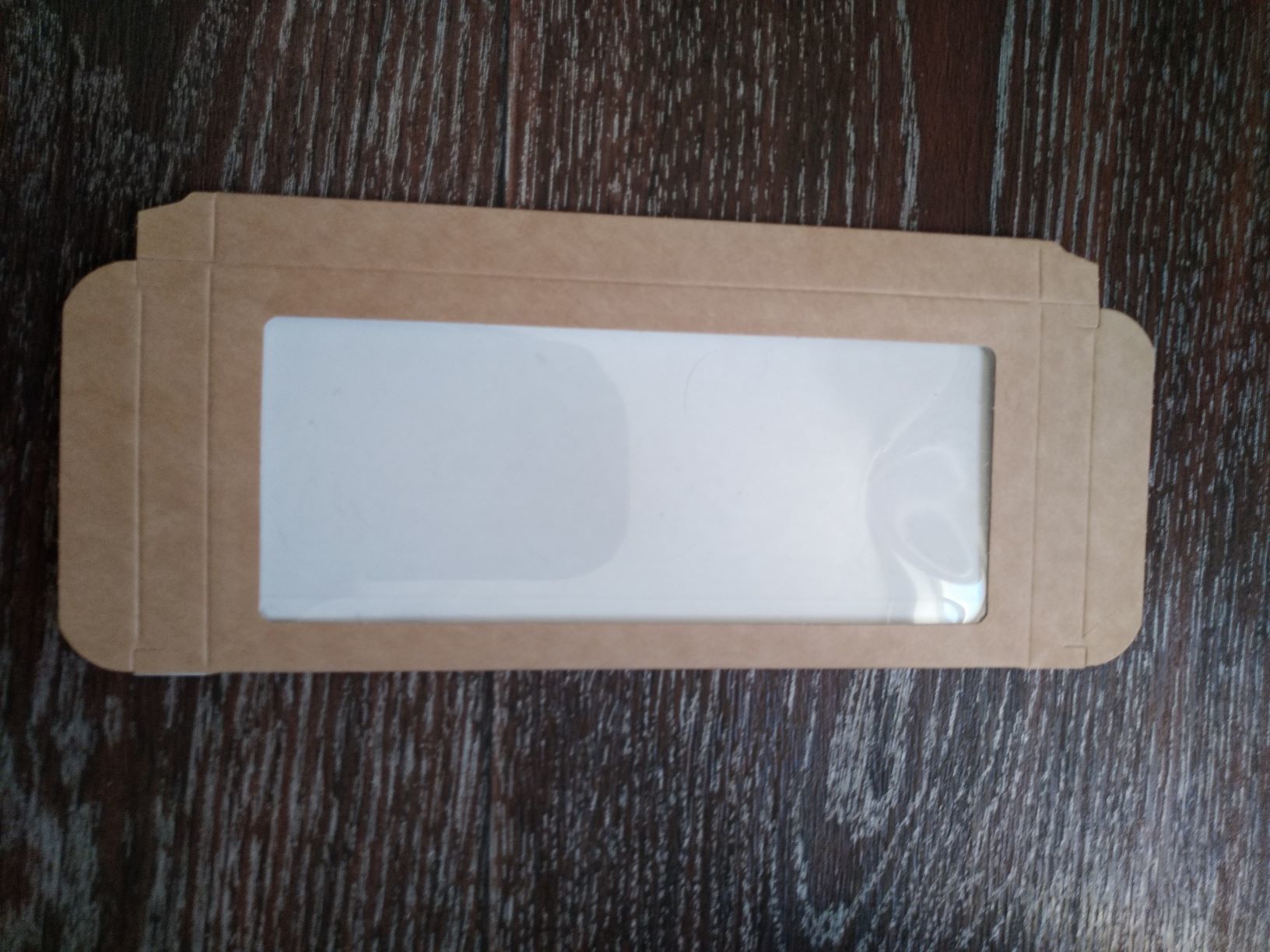 Фотография покупателя товара Подарочная коробка под плитку шоколада, белая с окном, 17,1 х 8 х 1,4 см - Фото 7