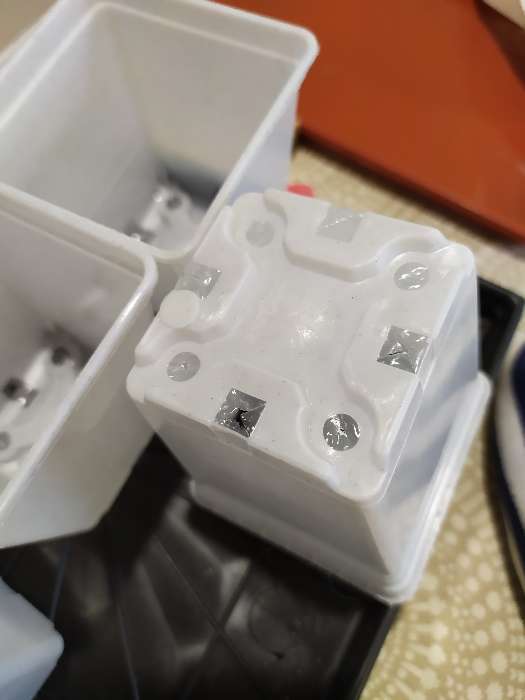 Фотография покупателя товара Горшок для рассады, 500 мл, 9×9×10 см, пластиковый, белый - Фото 17