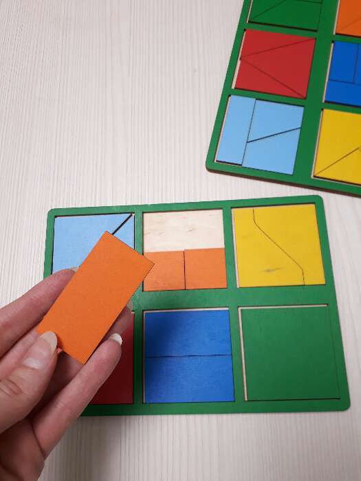 Фотография покупателя товара «Сложи квадрат» Б.П.Никитин, 1 уровень (мини), цвета МИКС - Фото 2