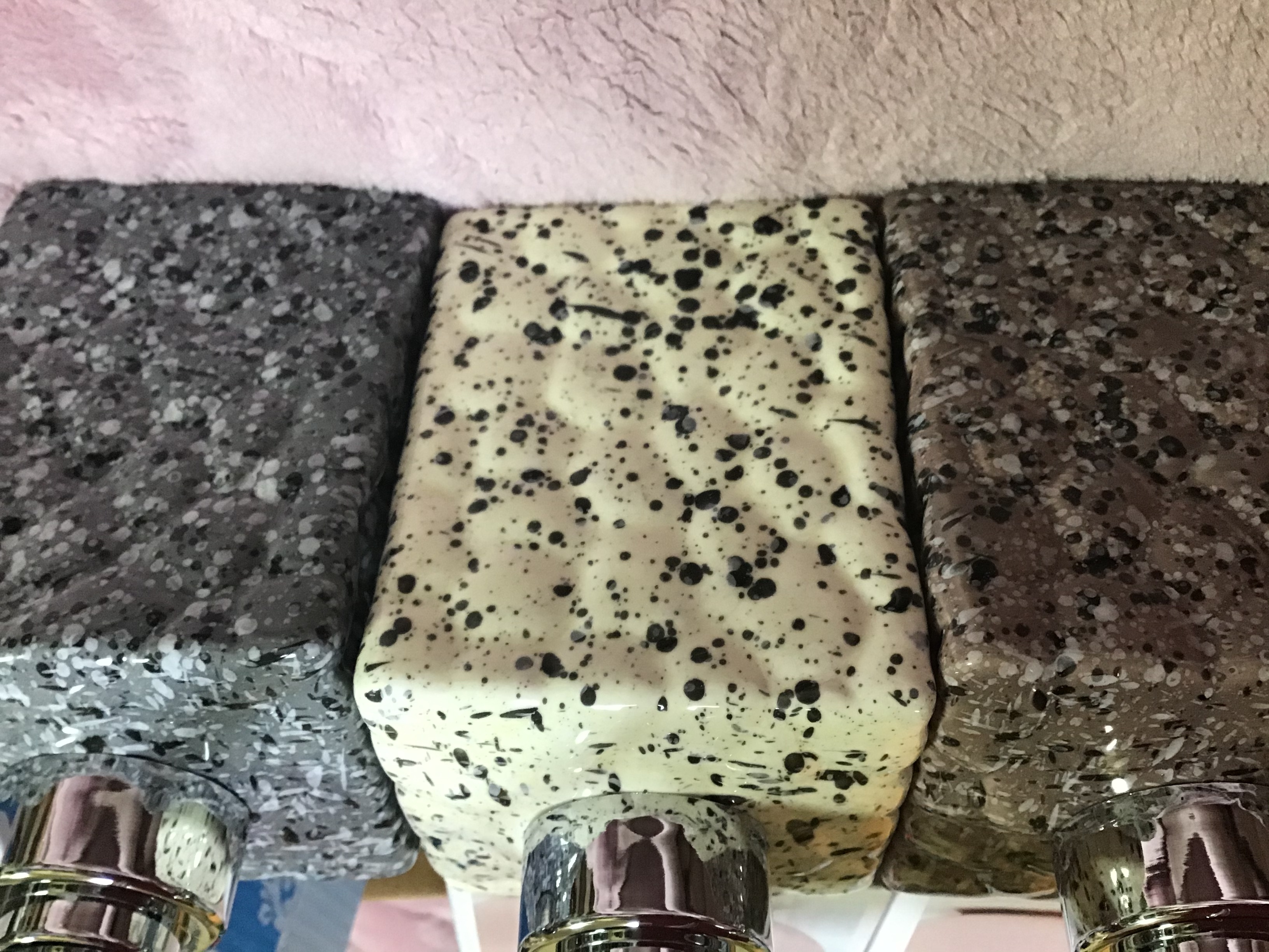 Фотография покупателя товара Дозатор для жидкого мыла Доляна «Гранит», 400 мл, цвет коричневый - Фото 1