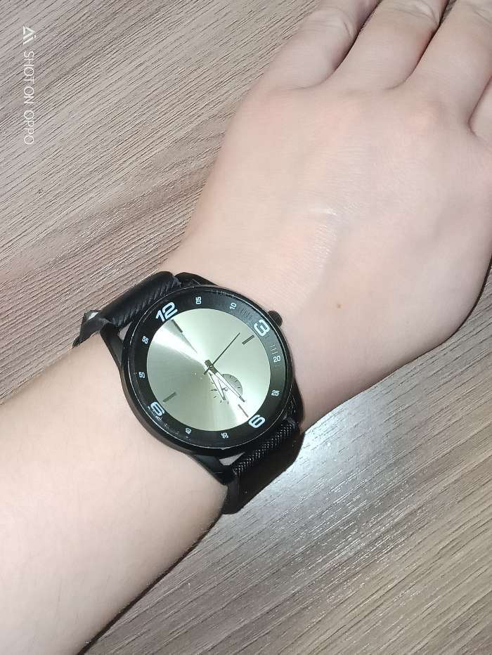 Фотография покупателя товара Часы наручные "Копалес", черный ремешок, d=4.5 см - Фото 1