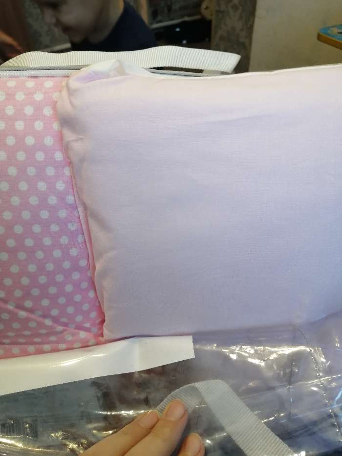 Фотография покупателя товара Борт в кроватку «12 месяцев», 30 х 30 см, цвет розовый - Фото 2