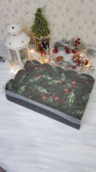 Фотография покупателя товара Коробка подарочная с PVC крышкой Present for you, 20 х 30 х 8 см - Фото 1