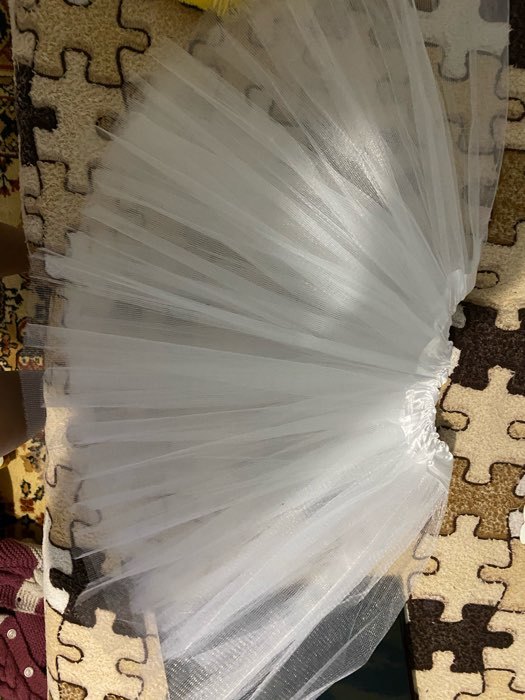 Фотография покупателя товара Карнавальная юбка, трёхслойная, 4-6 лет, цвет белый - Фото 3
