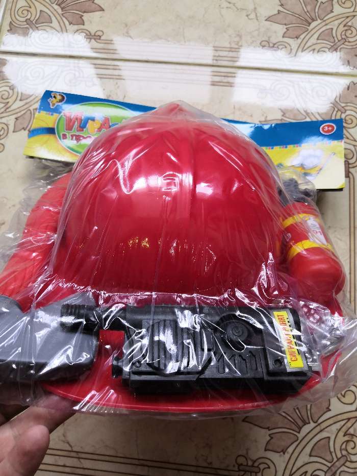 Фотография покупателя товара Набор игровой «Пожарный», 5 предметов, фартук - Фото 5