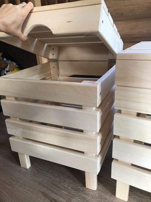 Фотография покупателя товара Ящик для белья из дерева "Табурет-2", 40×40×52см, "Добропаровъ"