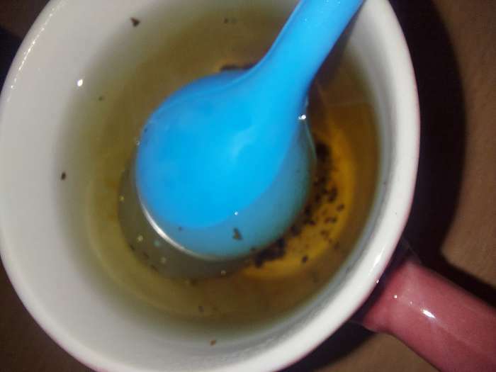 Фотография покупателя товара Сито для чая «Листок», нержавеющая сталь 304, цвет голубой - Фото 4
