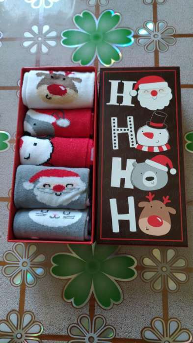 Фотография покупателя товара Набор новогодних женских носков KAFTAN "Merry Xmas" р. 36-40 (23-25 см), 5 пар - Фото 1