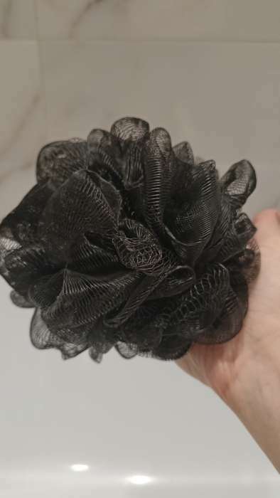 Фотография покупателя товара Мочалка - шар для тела CUPELLIA SPA, 50 гр, цвет чёрный - Фото 3