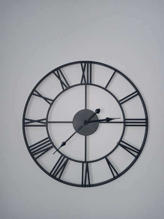 Фотография покупателя товара Часы настенные, серия: Лофт, плавный ход, d-45 см, черные - Фото 1