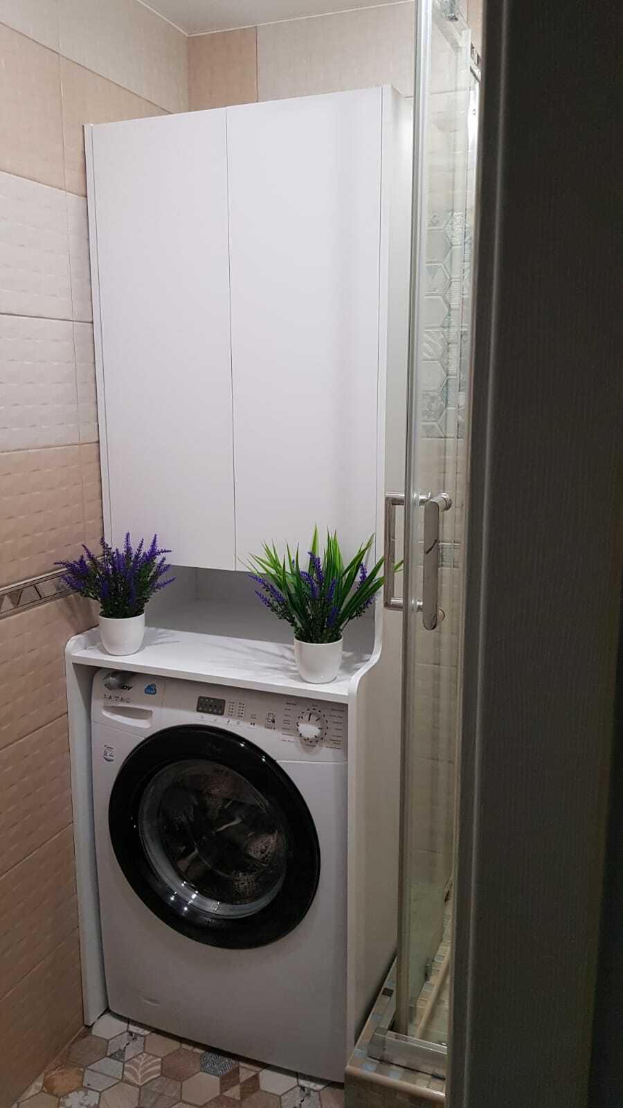 Фотография покупателя товара Шкафчик для стиральной машины Aquaton «Лондри» цвет белый