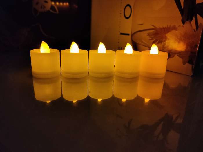 Фотография покупателя товара Свеча светодиодная «Вдохновение», цвет жёлтый - Фото 2