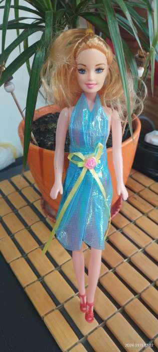 Фотография покупателя товара Кукла-модель в платье, цвета МИКС - Фото 2