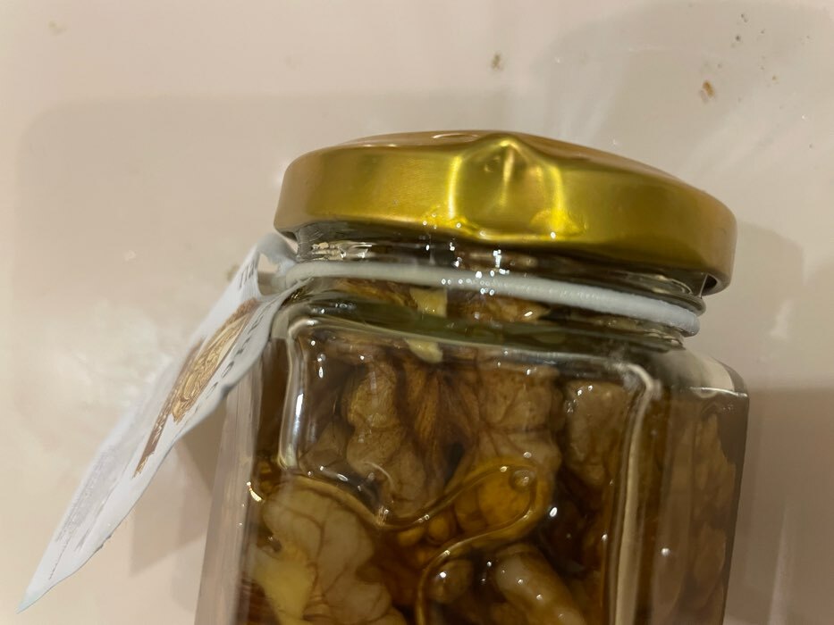 Фотография покупателя товара Цветочный мёд «Сотка», с грецким орехом , 220 г - Фото 2