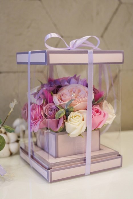 Фотография покупателя товара Коробка подарочная для цветов с вазой и PVC окнами складная, упаковка, «Вдохновение», 16 х 23 х 16 см - Фото 27