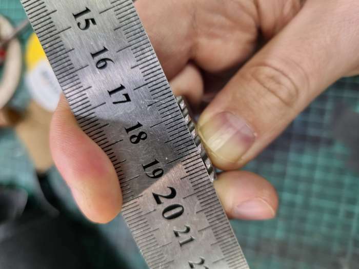 Фотография покупателя товара Набор строчных ромбовидных пробойников для кожи, шаг = 4 мм, 4 шт., цвет никель - Фото 2