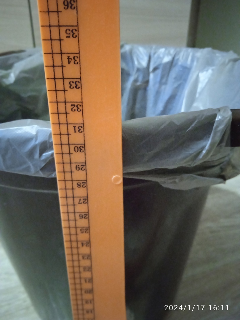 Фотография покупателя товара Мешки для мусора с ручками 30 л, «Чистяк», ПНД, 14 мкм, набор 30 шт, 31 х 21 х 61 см