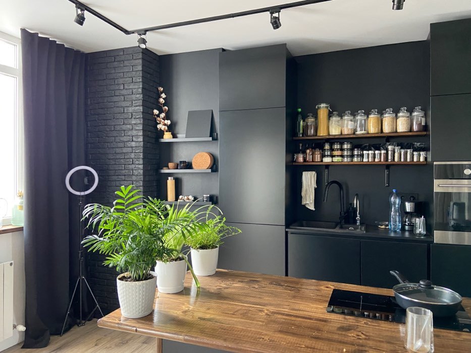 Фотография покупателя товара Трековый светильник под лампу Gu5.3, круглый, корпус черный - Фото 4