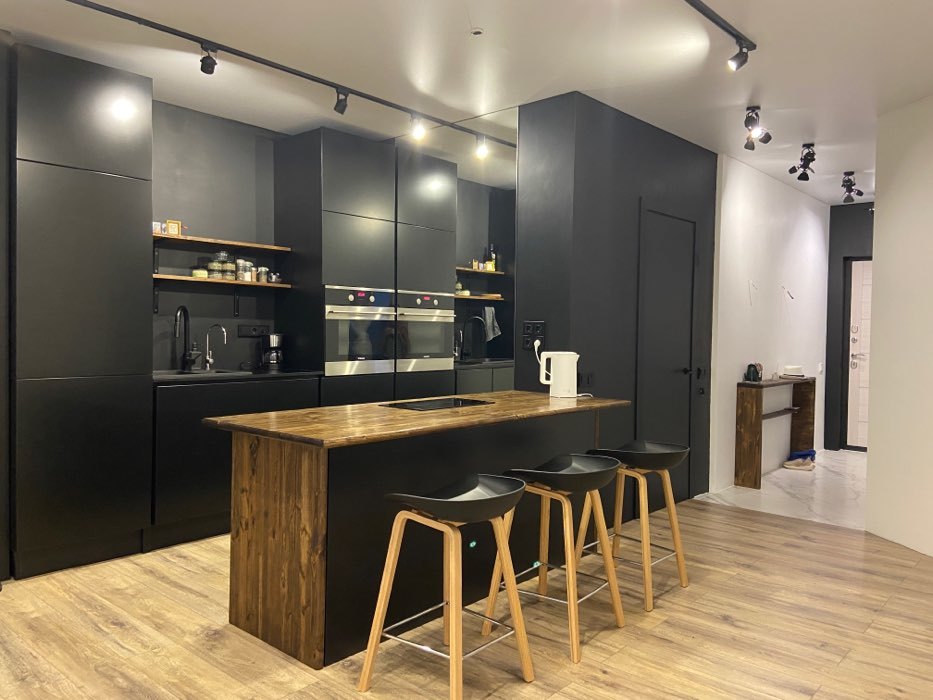 Фотография покупателя товара Трековый светильник под лампу Gu5.3, круглый, корпус черный - Фото 1