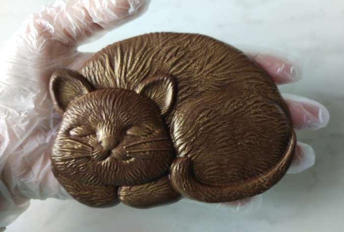 Фотография покупателя товара Форма для шоколада и конфет «Кисонька», 127×93×14 мм, пластик, прозрачная - Фото 2