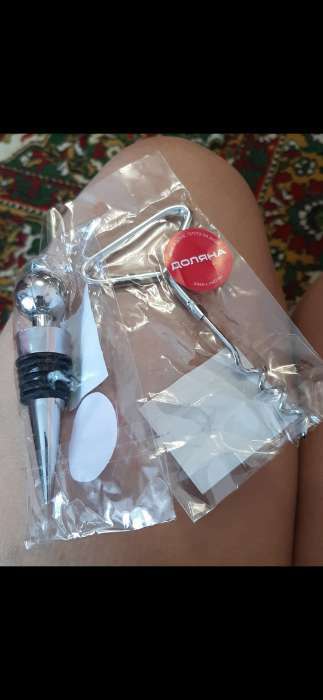 Фотография покупателя товара Пробка для бутылки Доляна «Шар», 9 см, серебристая - Фото 2