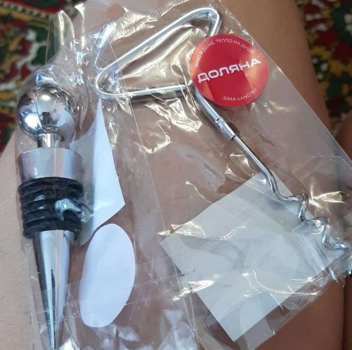 Фотография покупателя товара Штопор для вина Доляна «Универсал», 11 см, цвет серебристый - Фото 1