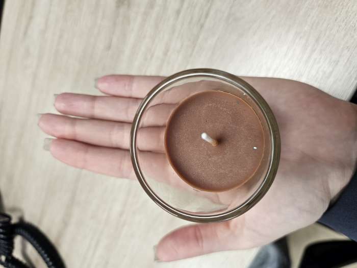 Фотография покупателя товара Свеча  ароматическая в стекле 5х6см, Кофе