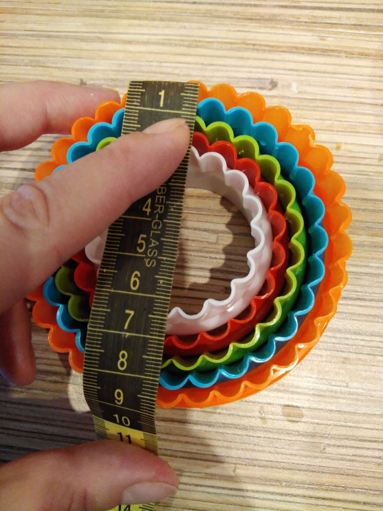 Фотография покупателя товара Набор форм для печенья Доляна «Волна», 5 предметов, 10×10×3,5 см, цвет МИКС - Фото 1