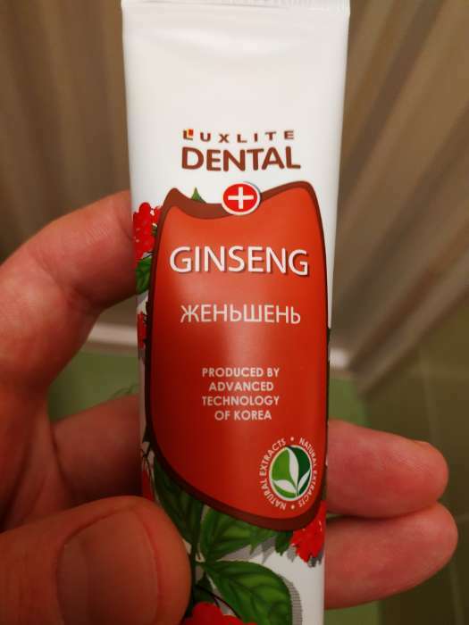 Фотография покупателя товара Гелевая зубная паста Luxlite Dental Женьшень, 83 г - Фото 2