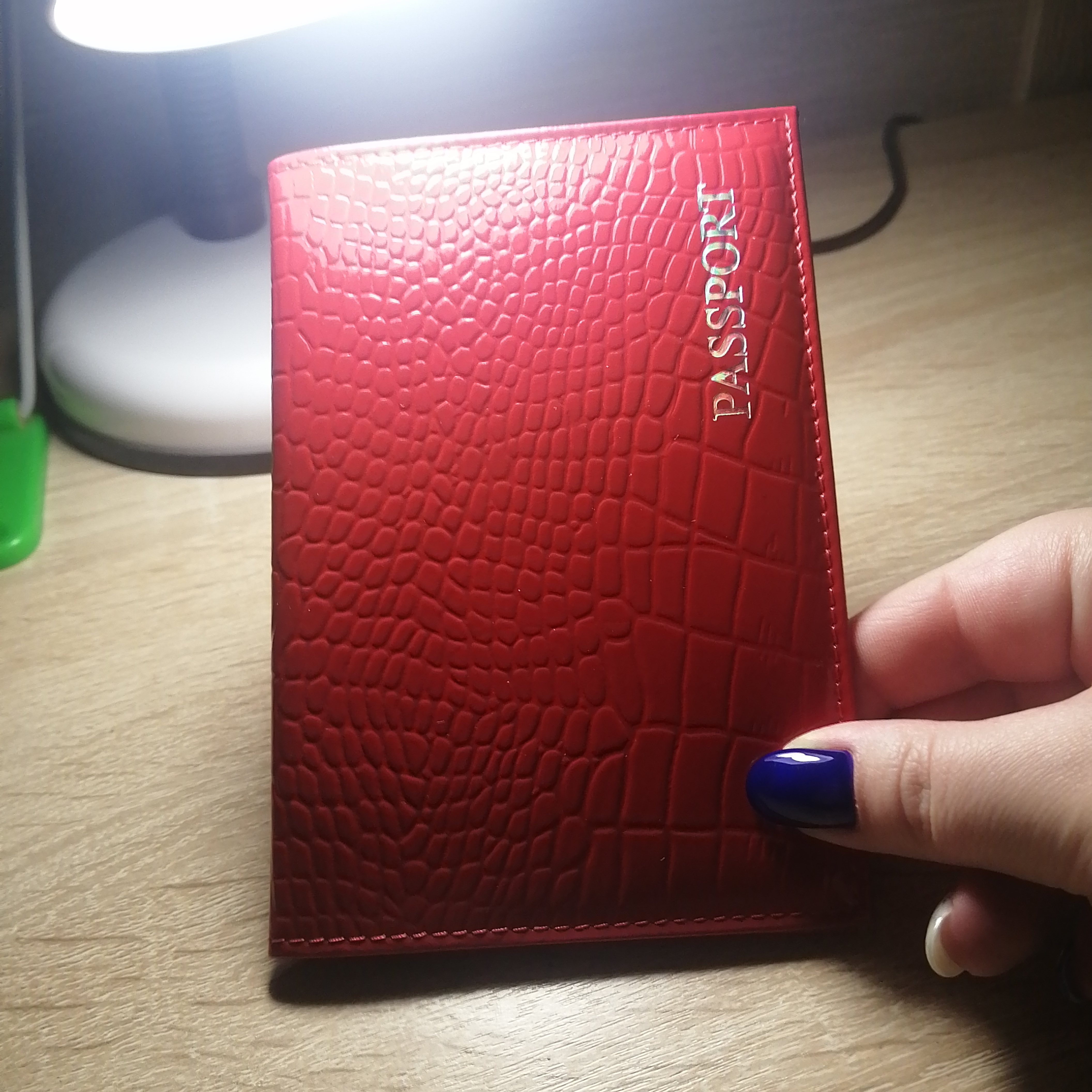 Фотография покупателя товара Обложка для паспорта, цвет красный - Фото 21