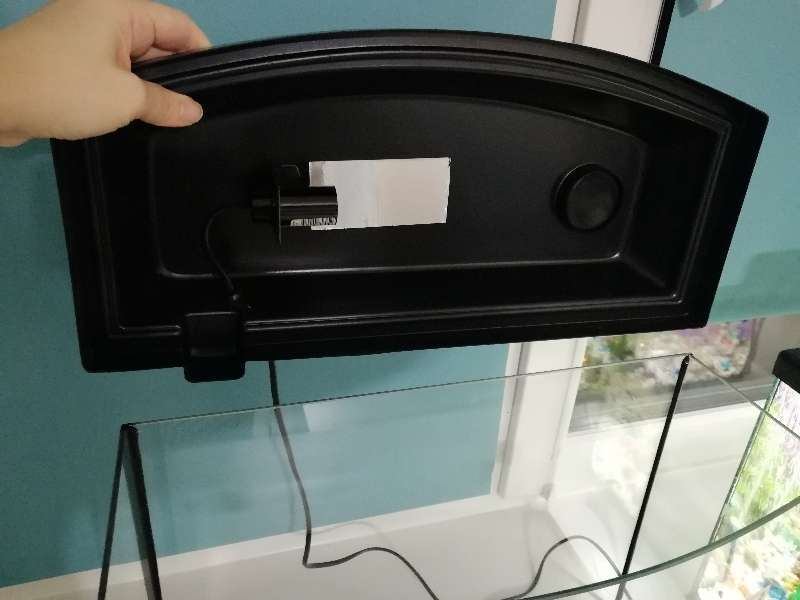 Фотография покупателя товара Аквариум "Телевизор" с крышкой, 30 литров, 46 х 20 х 33/38 см, чёрный