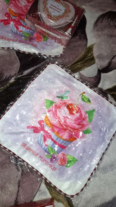 Фотография покупателя товара Полотенце микрофибра "Доляна" Любимой мамочке, 30х30 см, п/э 200 гр/м2 - Фото 1