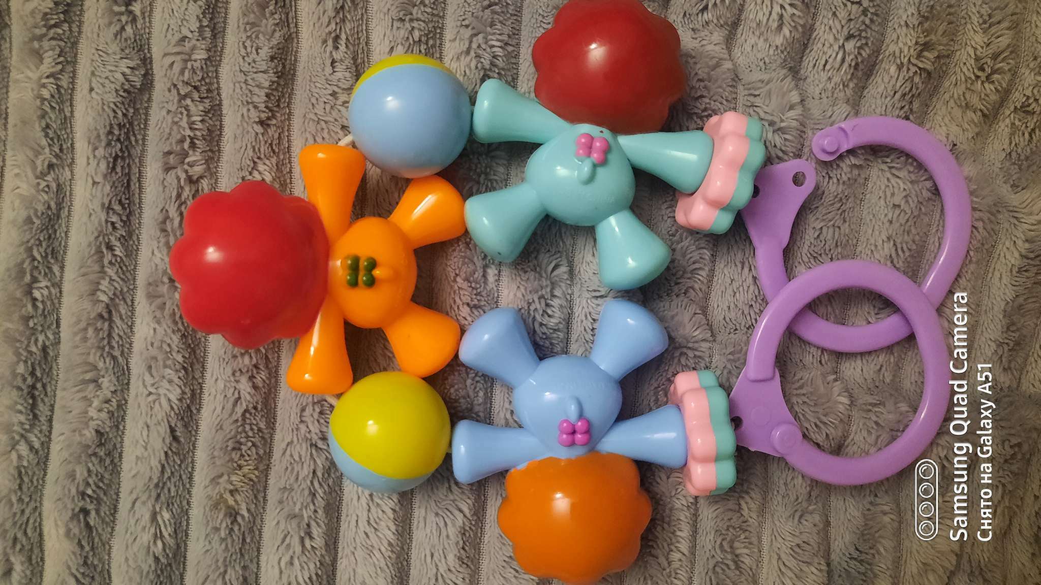 Фотография покупателя товара Растяжка на коляску/кроватку «Львята», 3 игрушки, цвет МИКС, Крошка Я