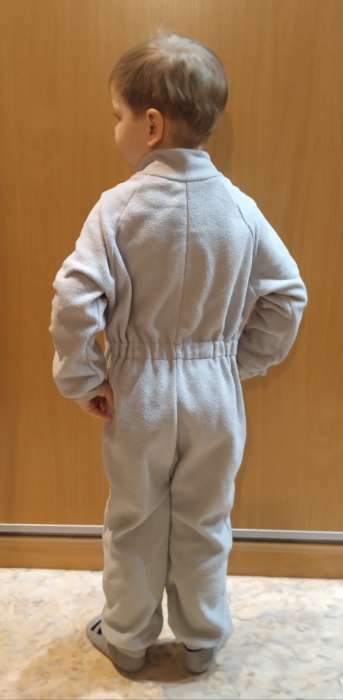 Фотография покупателя товара Комбинезон детский, цвет серый, рост 92-98 см - Фото 1