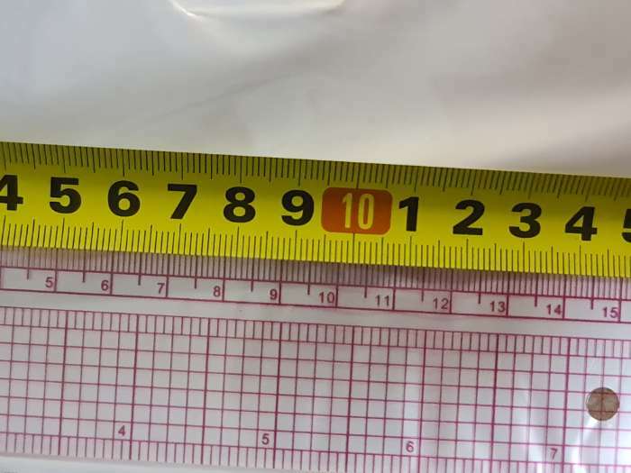 Фотография покупателя товара Линейка для кроя и шитья, 21,5 × 21,5 см, цвет прозрачный - Фото 9
