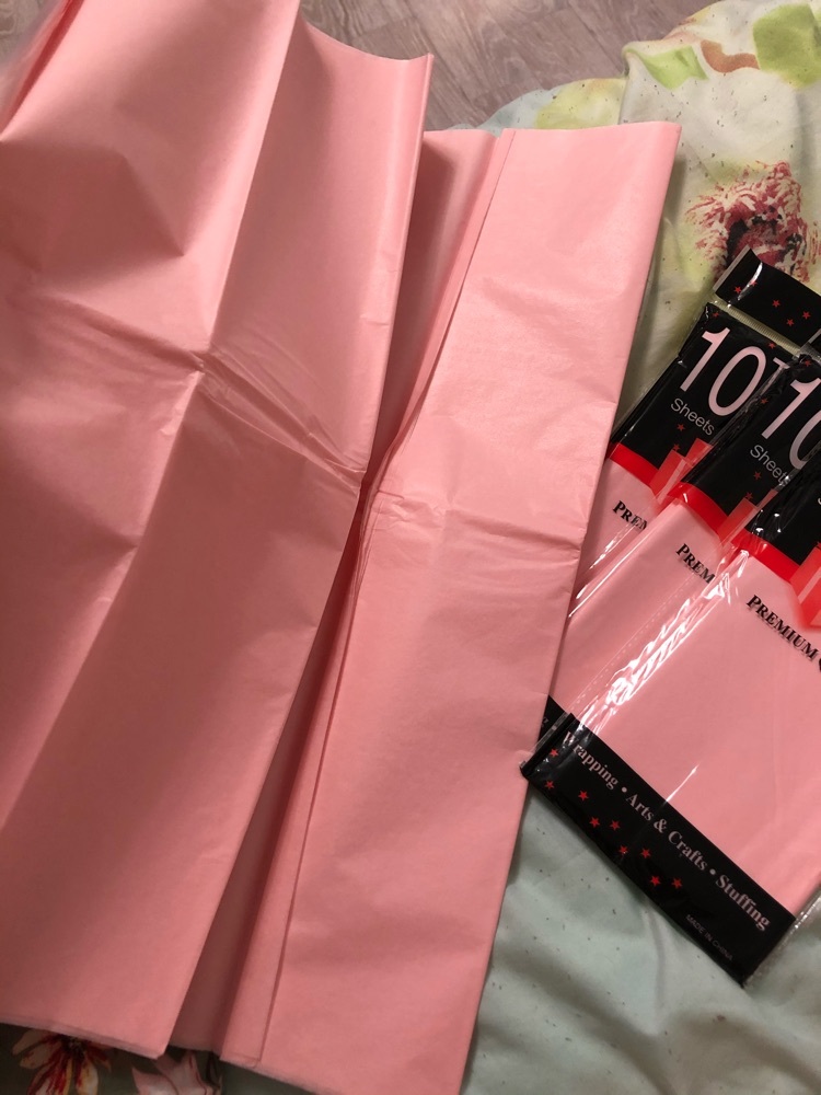Фотография покупателя товара Бумага упаковочная тишью, светло-розовый, 50 х 66 см - Фото 14