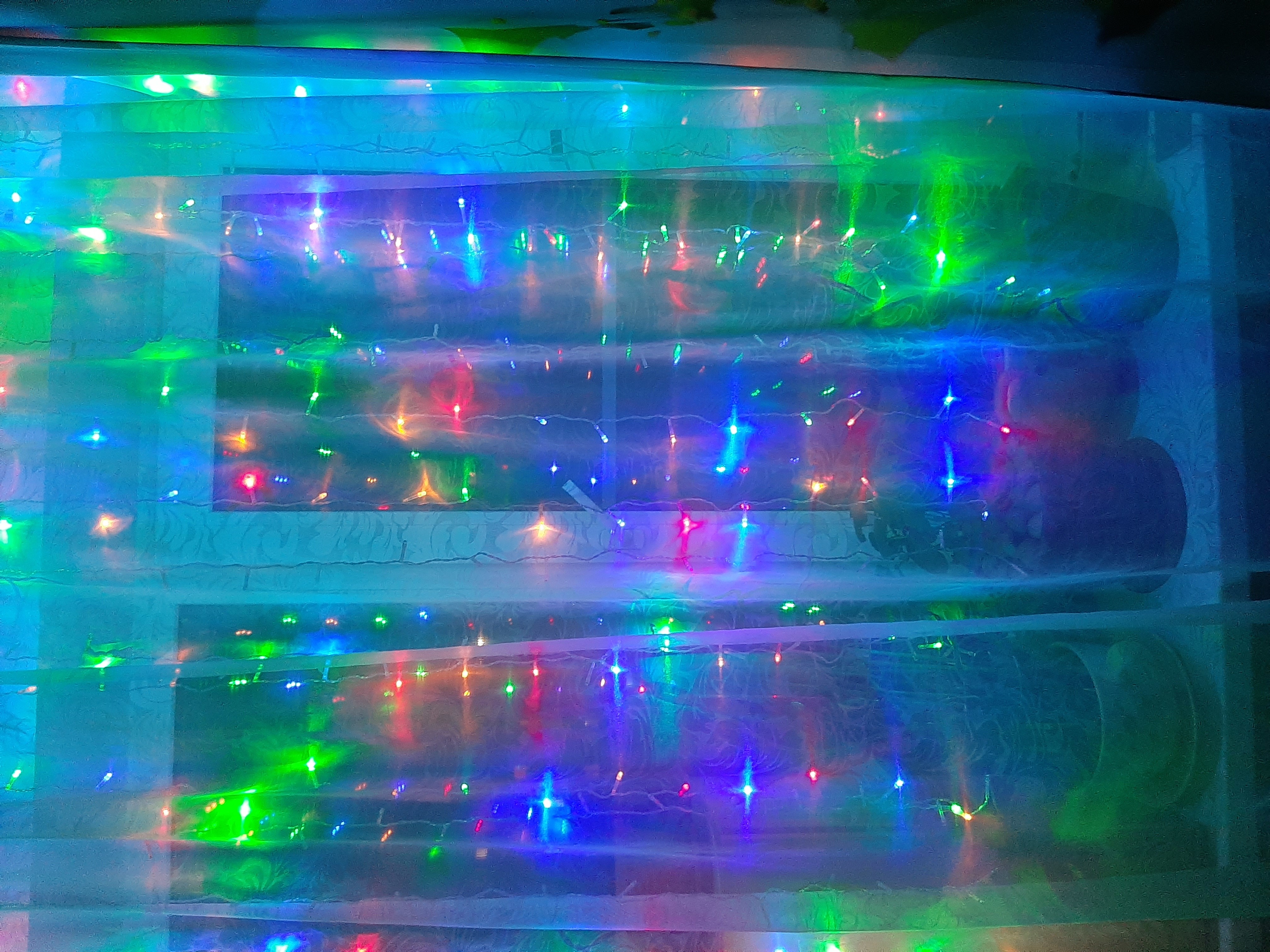 Фотография покупателя товара Гирлянда «Занавес» 2 × 1.5 м, IP20, прозрачная нить, 360 LED, свечение синее, 8 режимов, 220 В - Фото 54