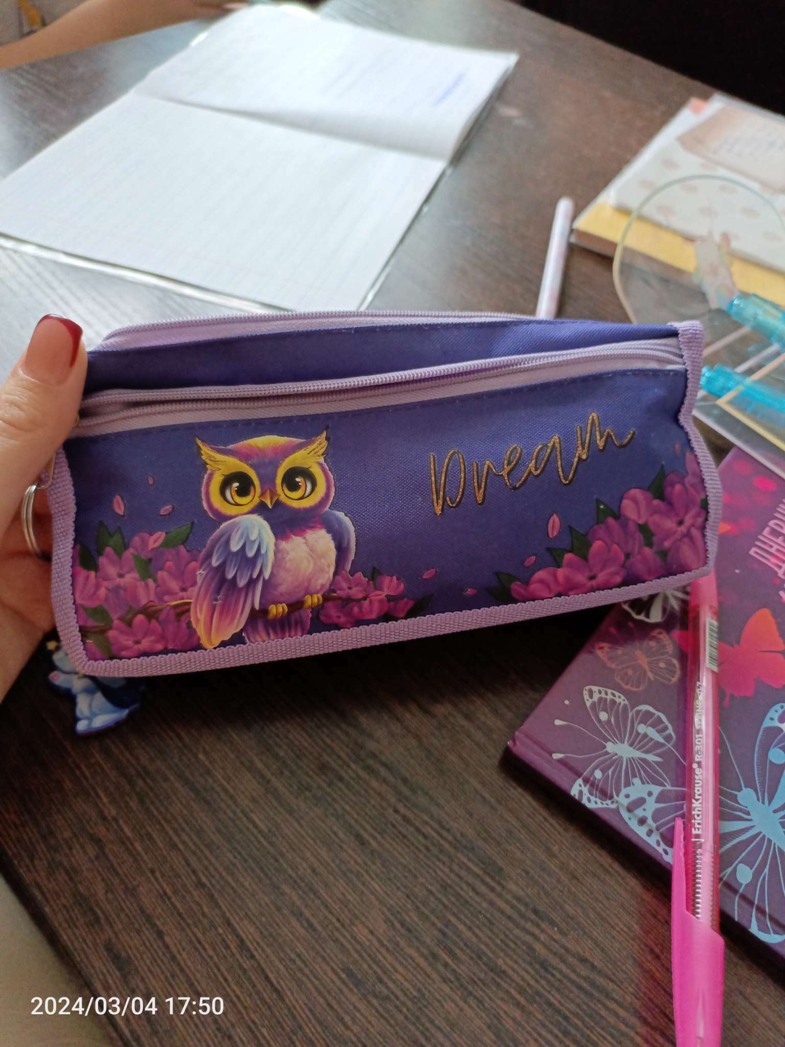 Фотография покупателя товара Пенал школьный, текстиль, 2 отделения, 22×10×7 см «Пиксельный мир» - Фото 3