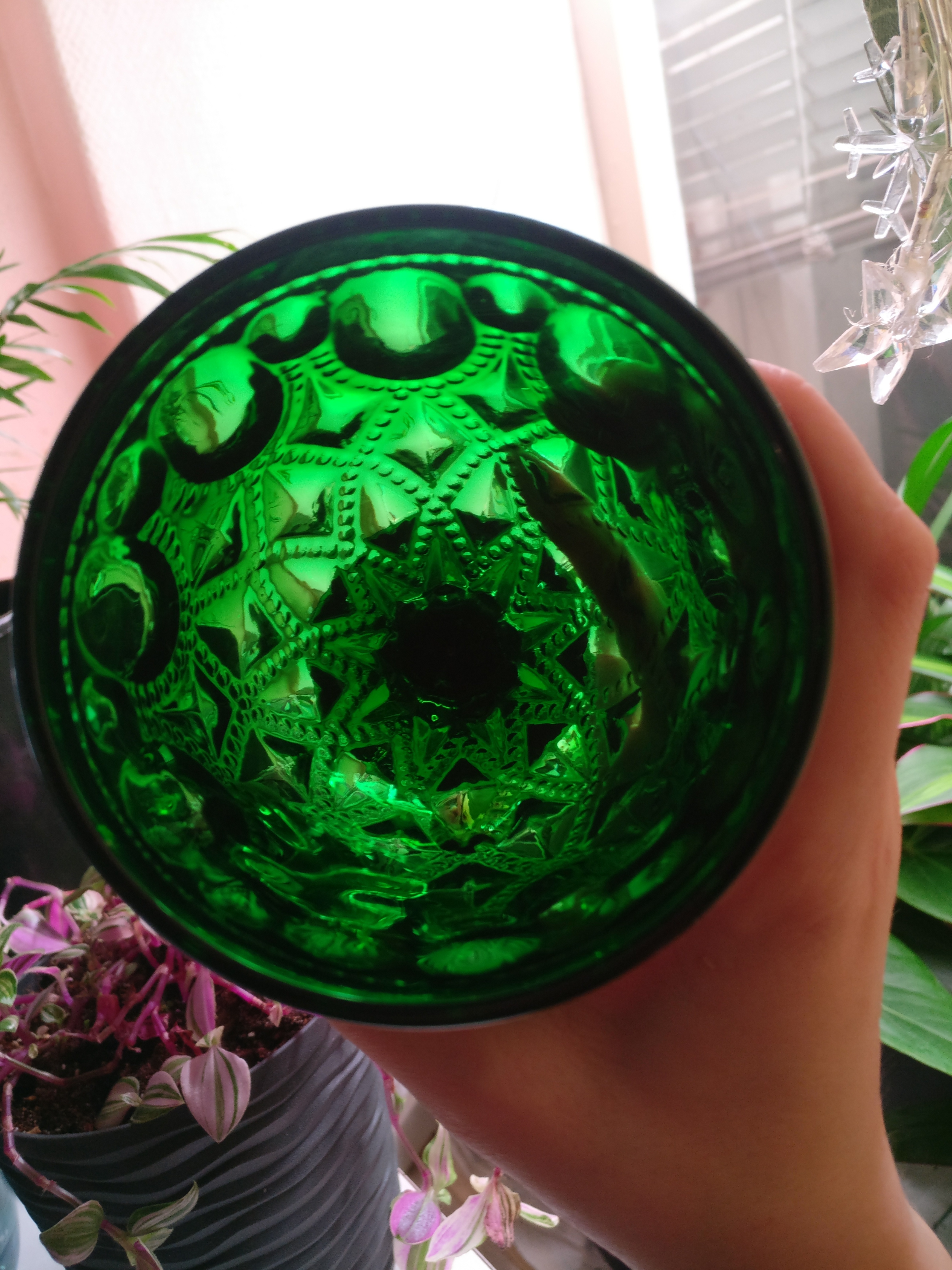 Фотография покупателя товара Бокал стеклянный Magistro «Варьете», 320 мл, цвет зелёный - Фото 22
