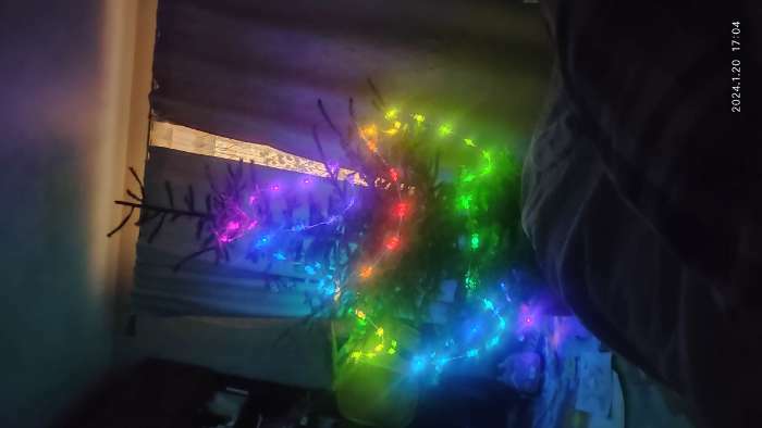 Фотография покупателя товара Умная гирлянда «Нить» 10 м с насадками «Конфетки», IP20, прозрачная нить, 66 LED, свечение RGB, USB - Фото 1
