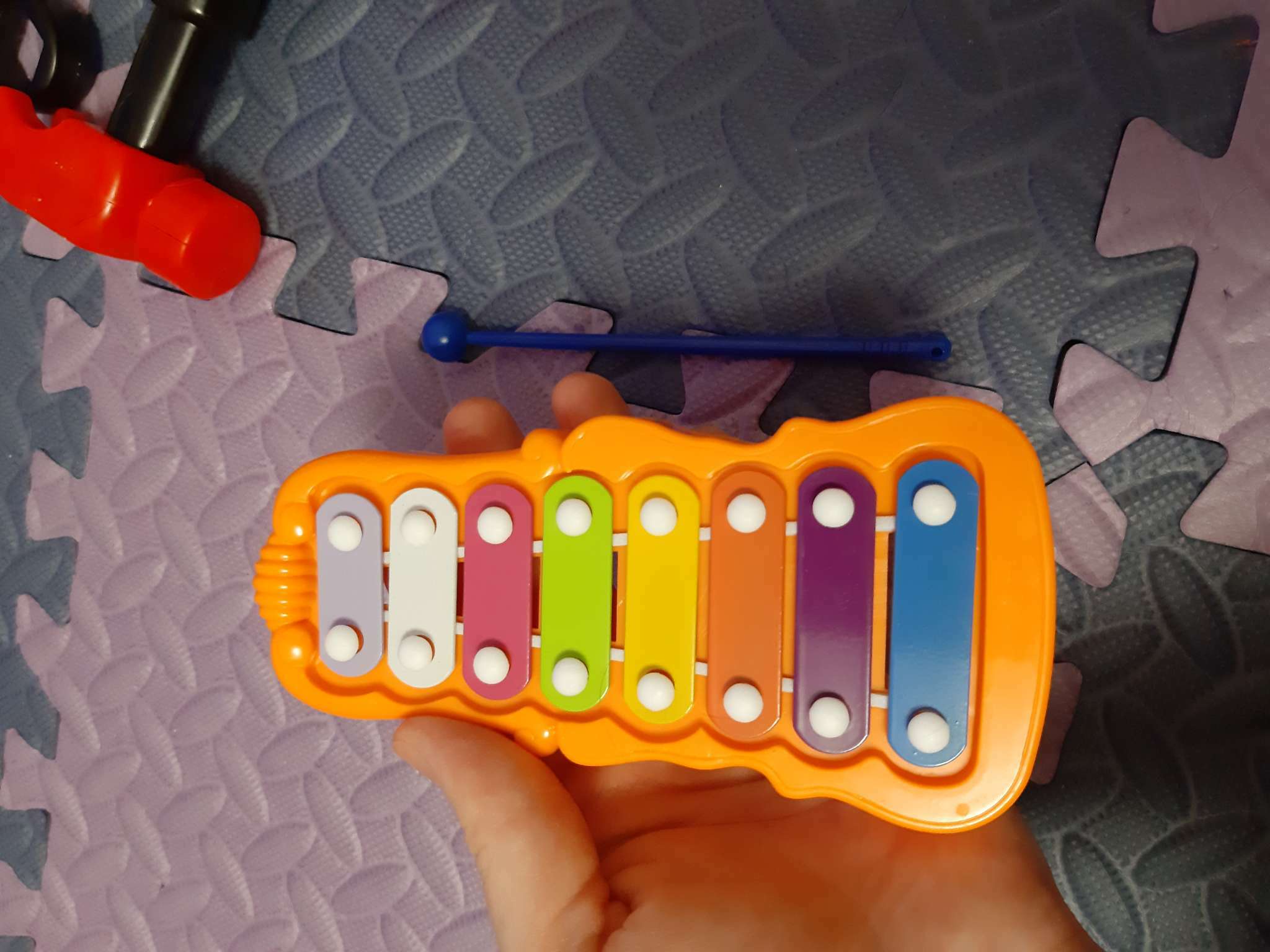 Фотография покупателя товара Металлофон фигурный «Смешарики», МИКС - Фото 2