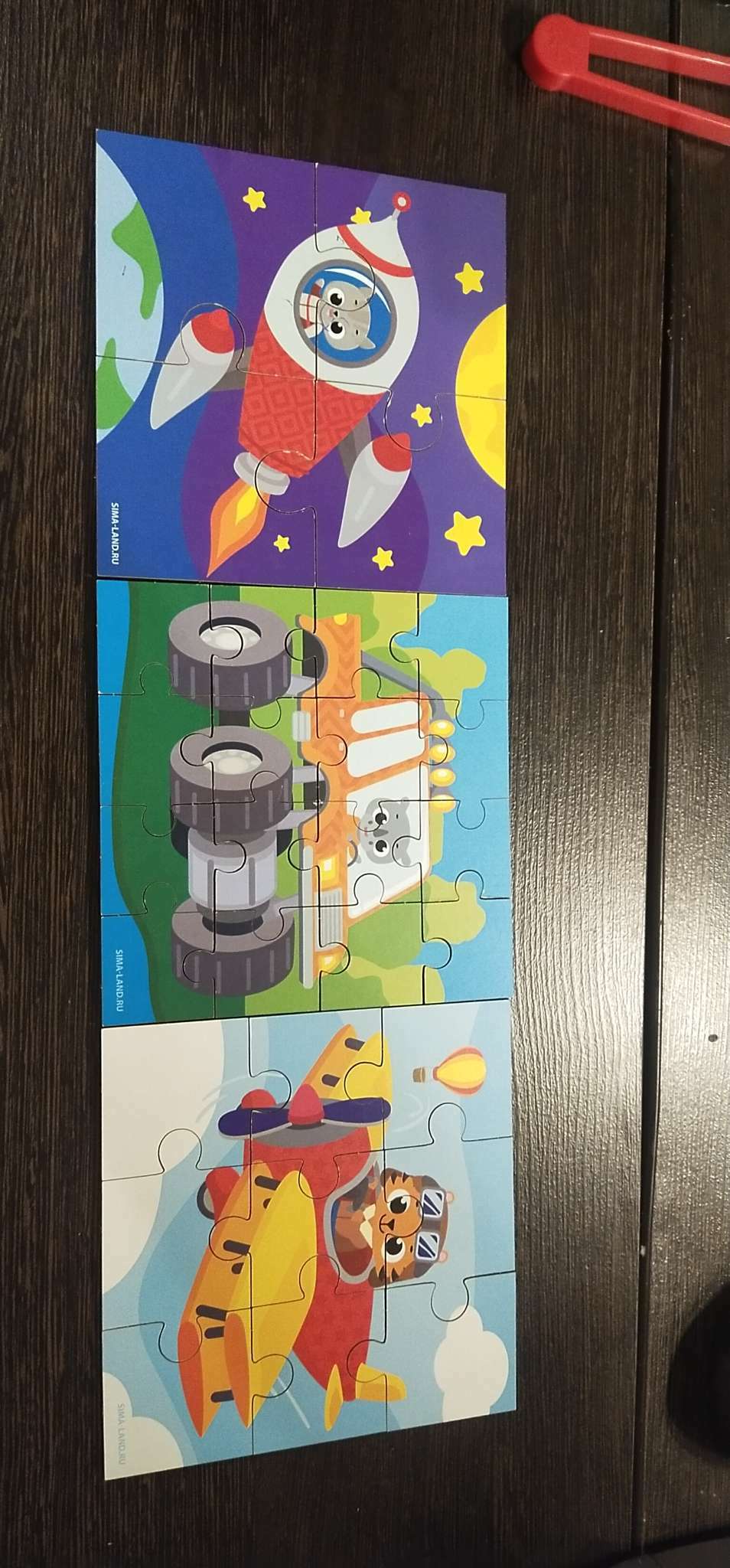 Фотография покупателя товара Пазлы 3 в 1 «Мои машинки» - Фото 1