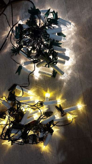 Фотография покупателя товара Гирлянда «Нить» 4 м с насадками «Свечи на прищепке», IP20, тёмная нить, 20 LED, свечение тёплое белое, 220 В - Фото 78