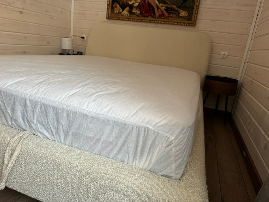 Фотография покупателя товара Наматрасник водонепроницаемый Экономь и Я на резинке 140×200+20 см - Фото 3