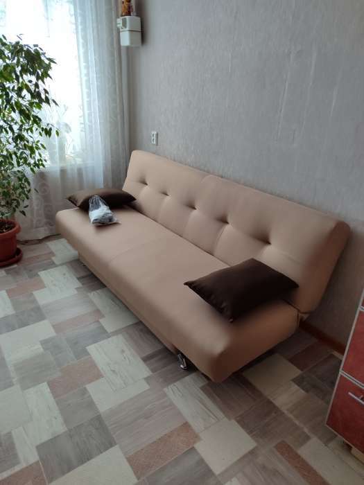 Фотография покупателя товара Диван «Манго 2», обивка «нео эппл», подушки «нео азуре» - Фото 1
