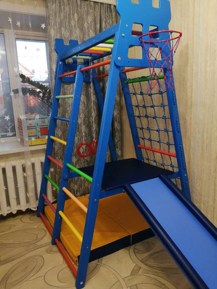 Фотография покупателя товара Детский спортивный комплекс ZABIAKA Castle, цвет синий