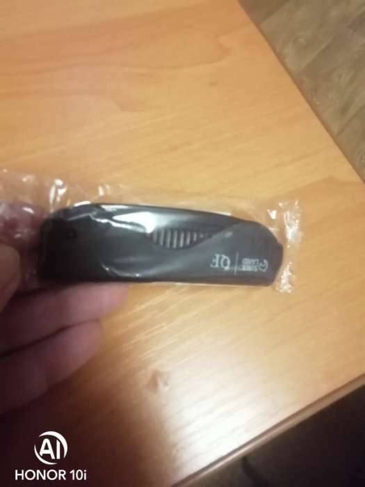 Фотография покупателя товара Расчёска складная «QF», 17,5/9.7×3 см, цвет чёрный - Фото 1