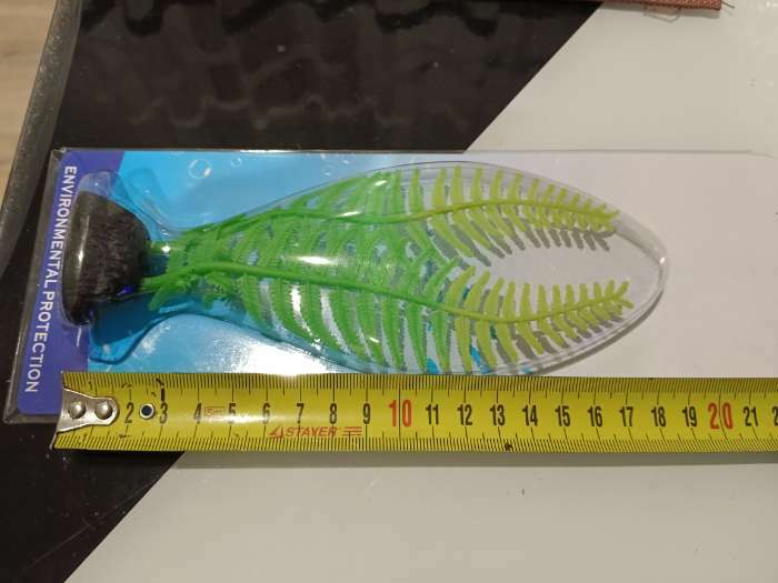 Фотография покупателя товара Растение силиконовое аквариумное, светящееся в темноте, 8 х 23 см, зелёное - Фото 1